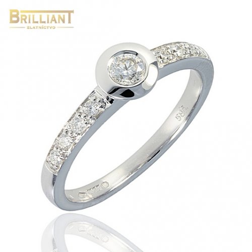 Briliantový Zlatý Prsteň 0,31ct. Au585/000