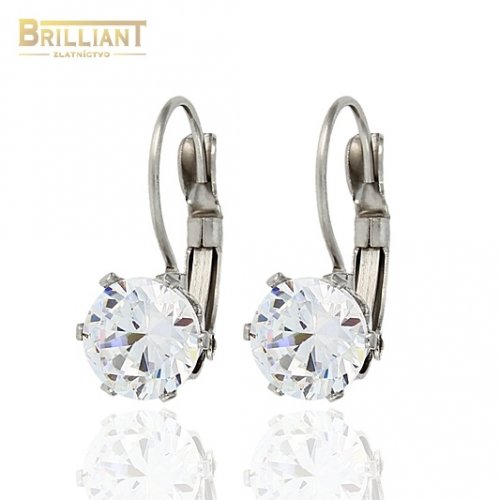 Náušnice chirurgická oceľ s kamienkom