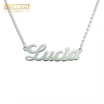 Strieborná Retiazka s menom LUCIA