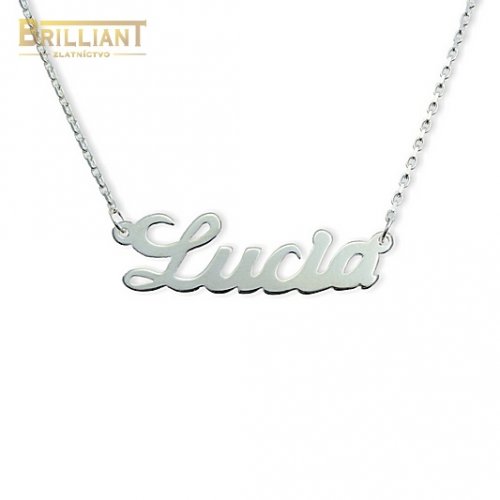 Strieborná Retiazka s menom LUCIA